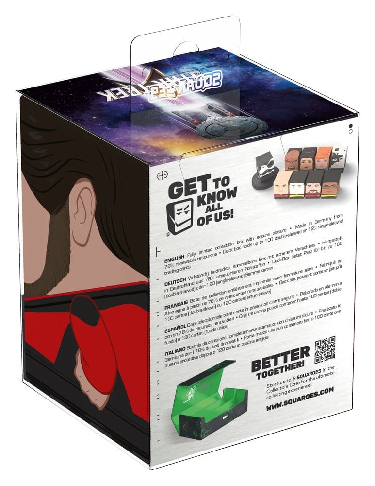 Squaroes Star Trek: The Next Generation ST021 - William Riker, scatola portacarte