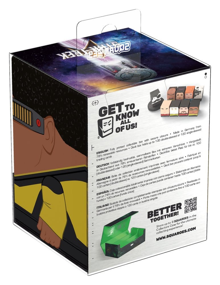 Squaroes Star Trek: The Next Generation ST022 - Geordi La Forge, scatola portacarte