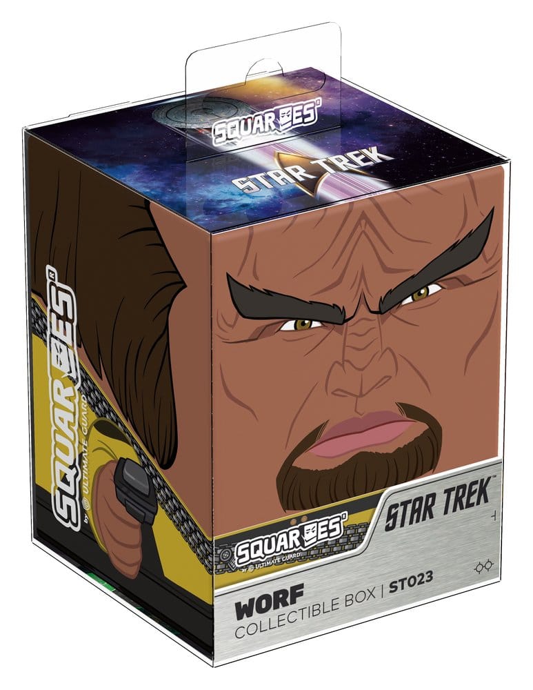 Squaroes Star Trek: The Next Generation ST023 - Worf, scatola portacarte per 100 carte