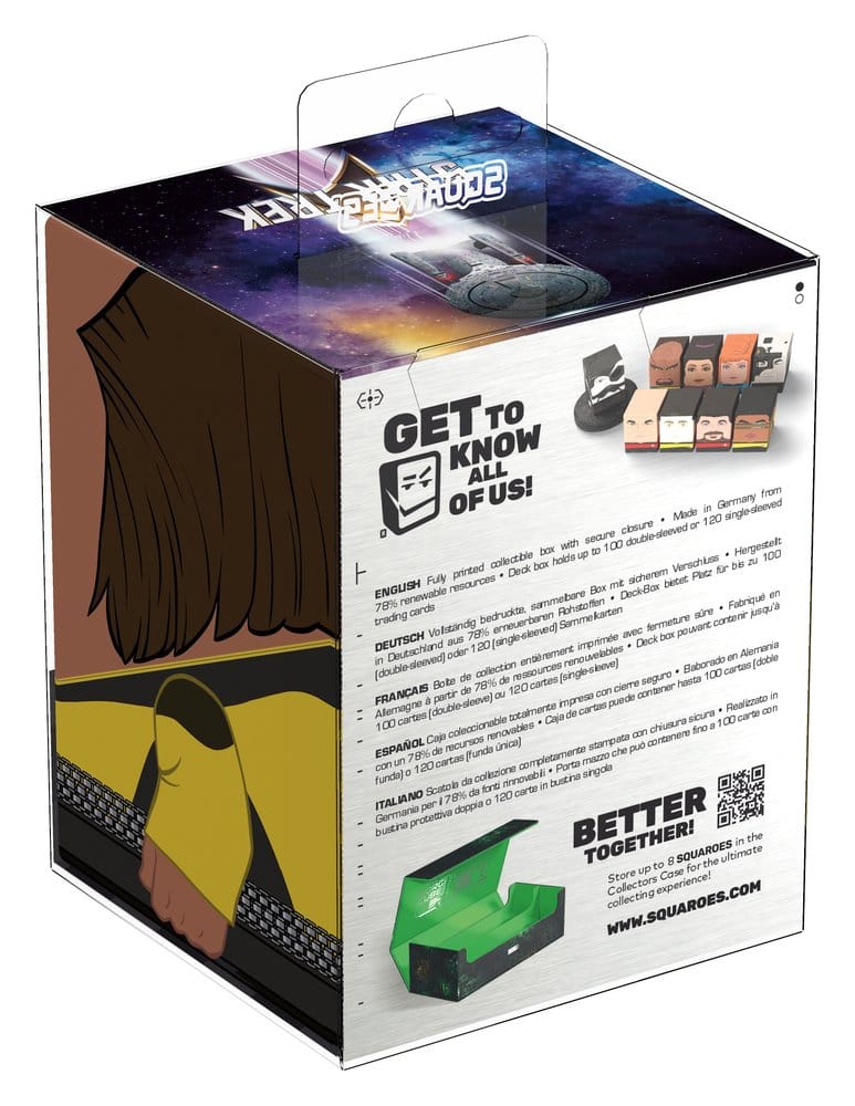 Squaroes Star Trek: The Next Generation ST023 - Worf, scatola portacarte per 100 carte