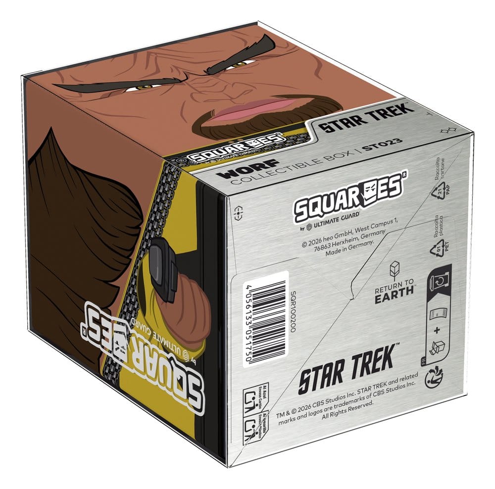 Squaroes Star Trek: The Next Generation ST023 - Worf, scatola portacarte per 100 carte