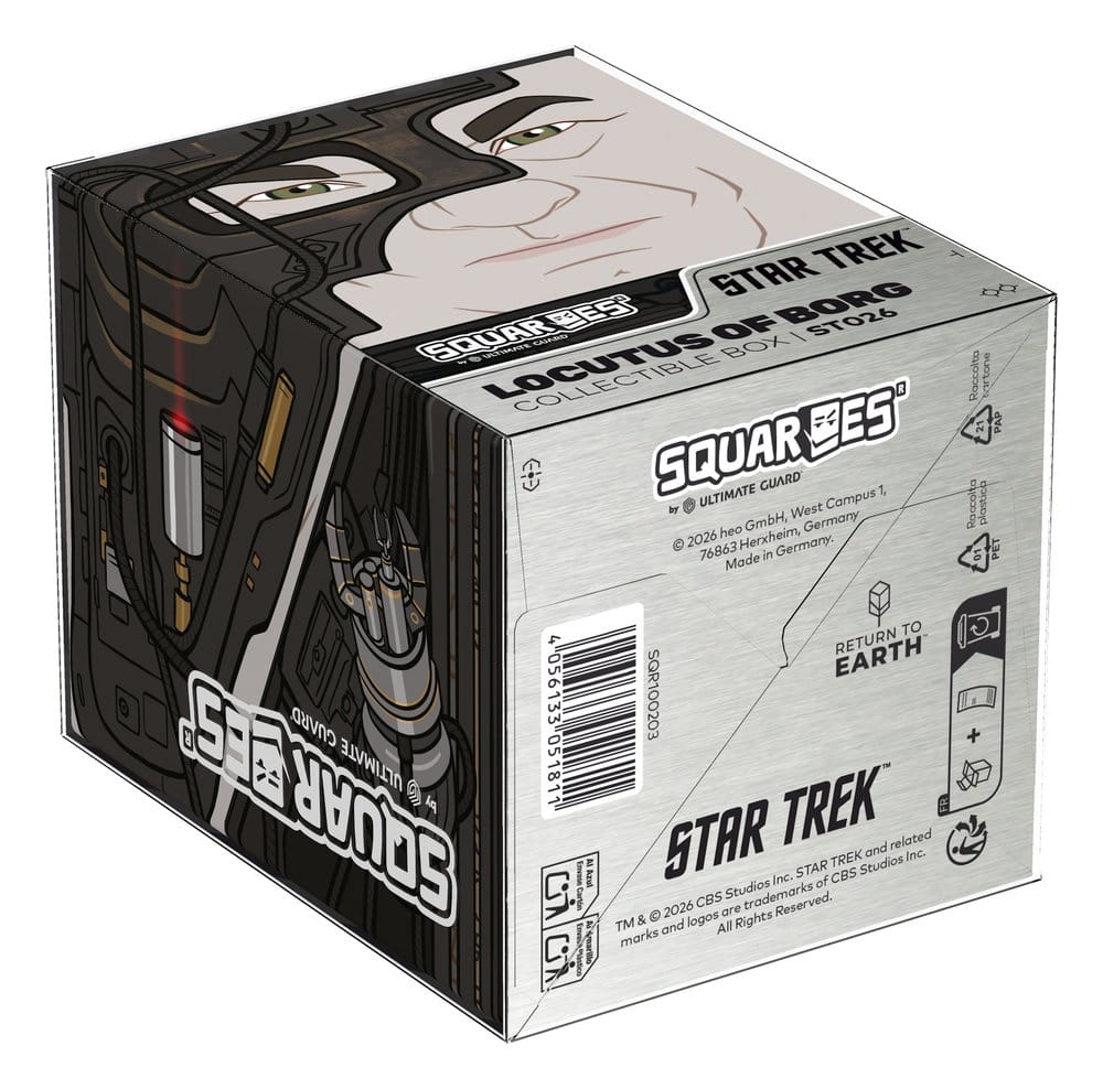 Squaroes Star Trek: The Next Generation ST026 - Locutus, scatola portamazzo per carte collezionabili