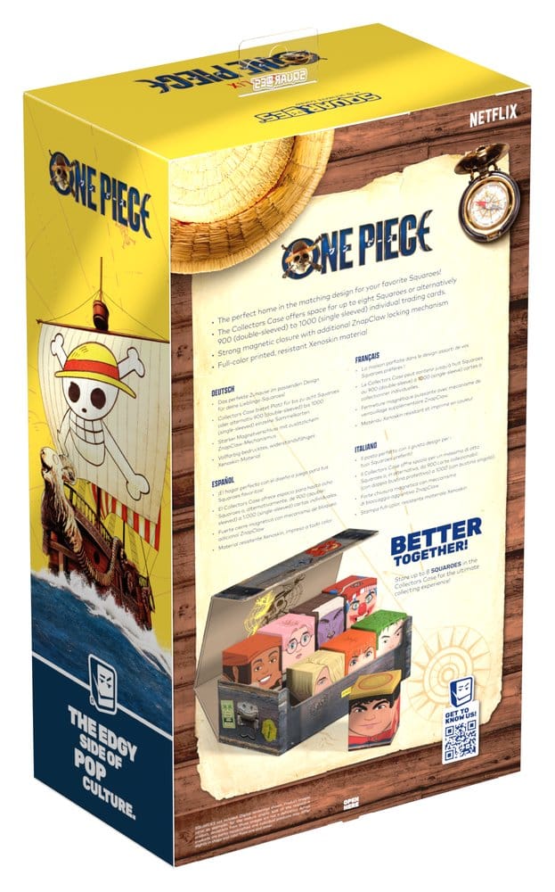 Squaroes Collectors Case 800 One Piece - Baule in legno per carte e deck box