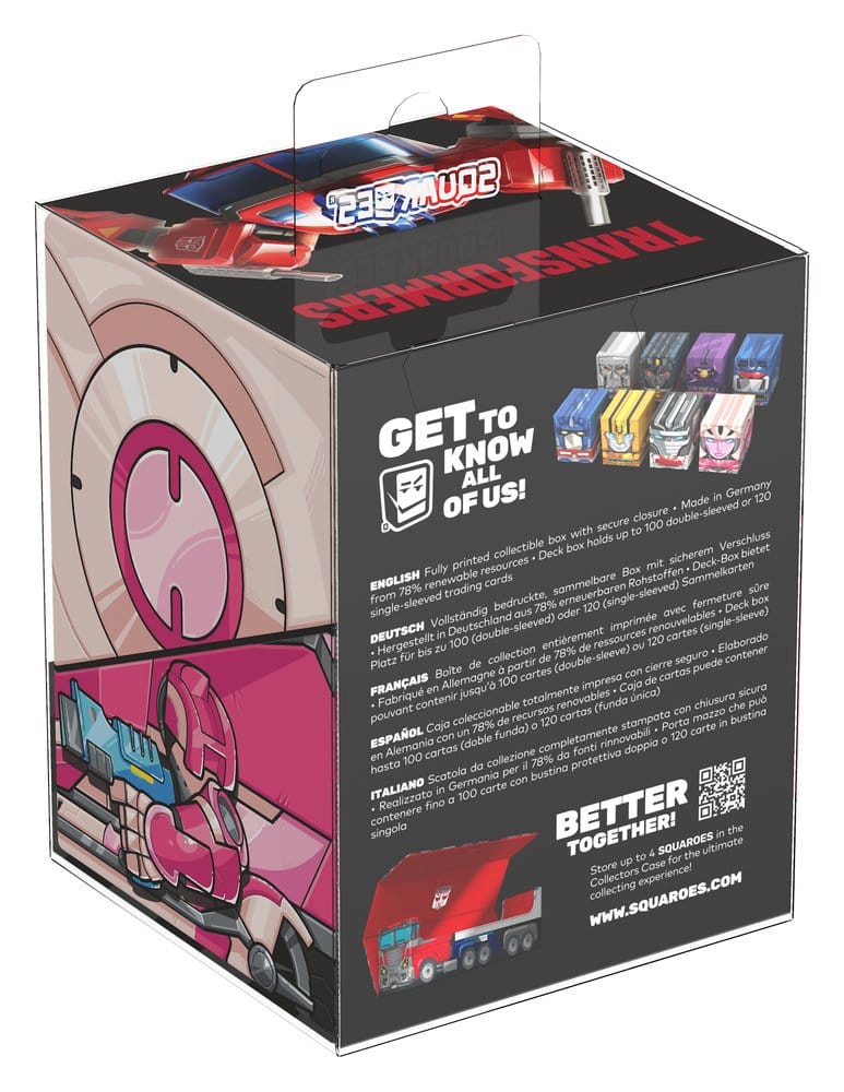Squaroes Transformers TR004 Arcee - Deck Box per 100 Carte
