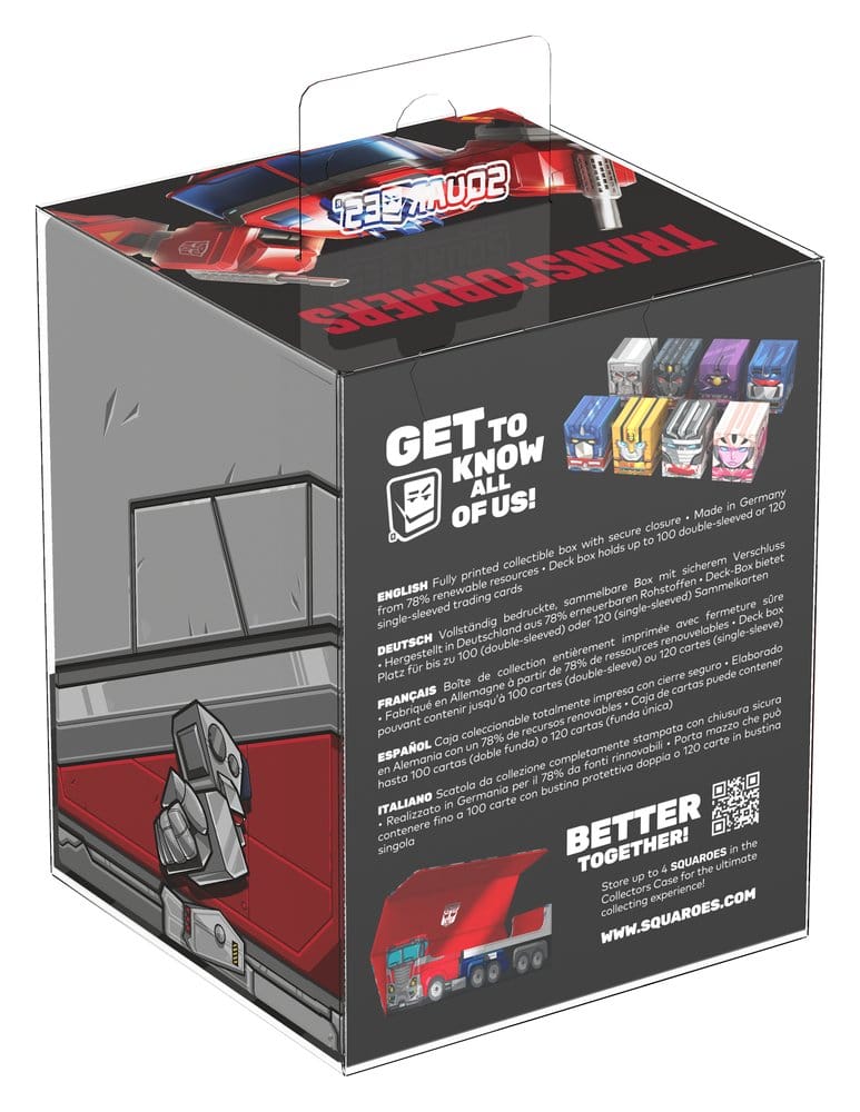 Squaroes Transformers TR005 - Megatron Deck Box per Carte TCG