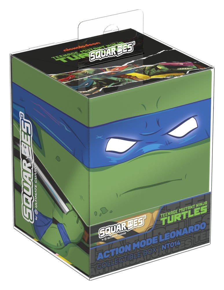 Squaroes Squaroe Tartarughe Ninja NT014 – Action Mode Leonardo – Deck box per 100 carte