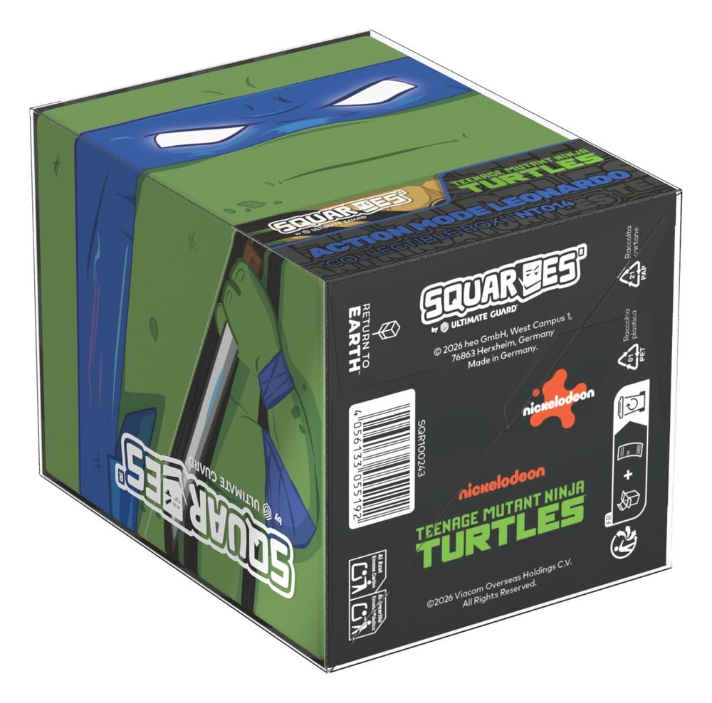 Squaroes Squaroe Tartarughe Ninja NT014 – Action Mode Leonardo – Deck box per 100 carte