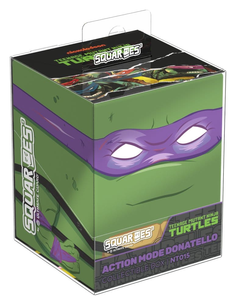 Squaroes NT015 Action Mode Donatello – Deck Box per Carte TCG, Teenage Mutant Ninja Turtles