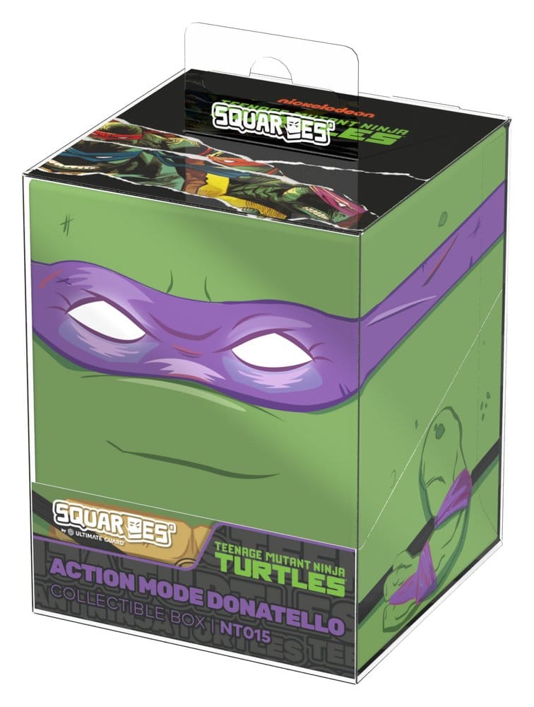 Squaroes NT015 Action Mode Donatello – Deck Box per Carte TCG, Teenage Mutant Ninja Turtles
