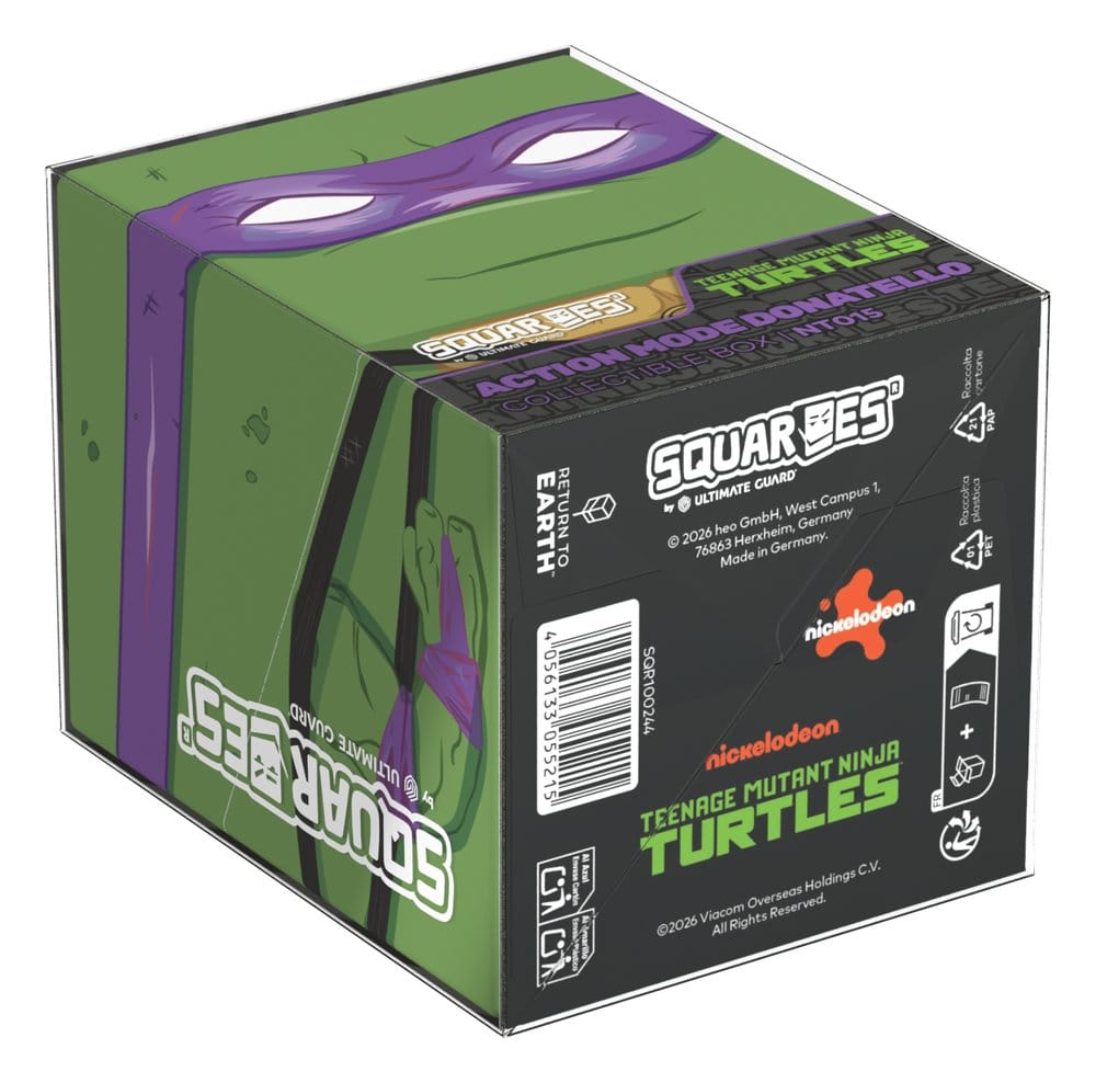 Squaroes NT015 Action Mode Donatello – Deck Box per Carte TCG, Teenage Mutant Ninja Turtles