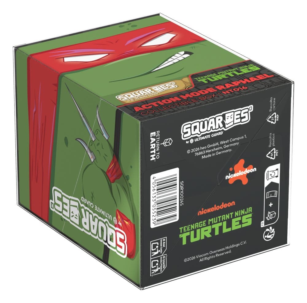 Squaroes Squaroe Teenage Mutant Ninja Turtles NT016 - Action Mode Raphael - Deck Box per 100 Carte