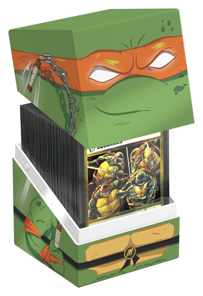 Squaroes NT017 Action Mode Michelangelo - Deck Box per Carte Collezionabili TMNT