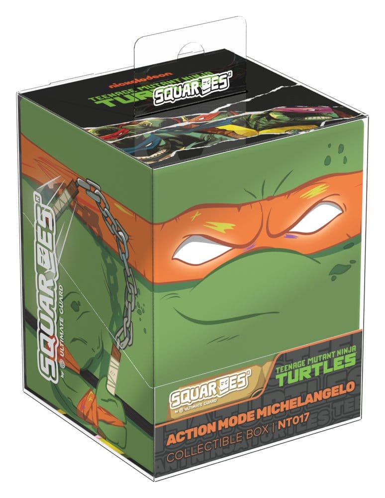 Squaroes NT017 Action Mode Michelangelo - Deck Box per Carte Collezionabili TMNT