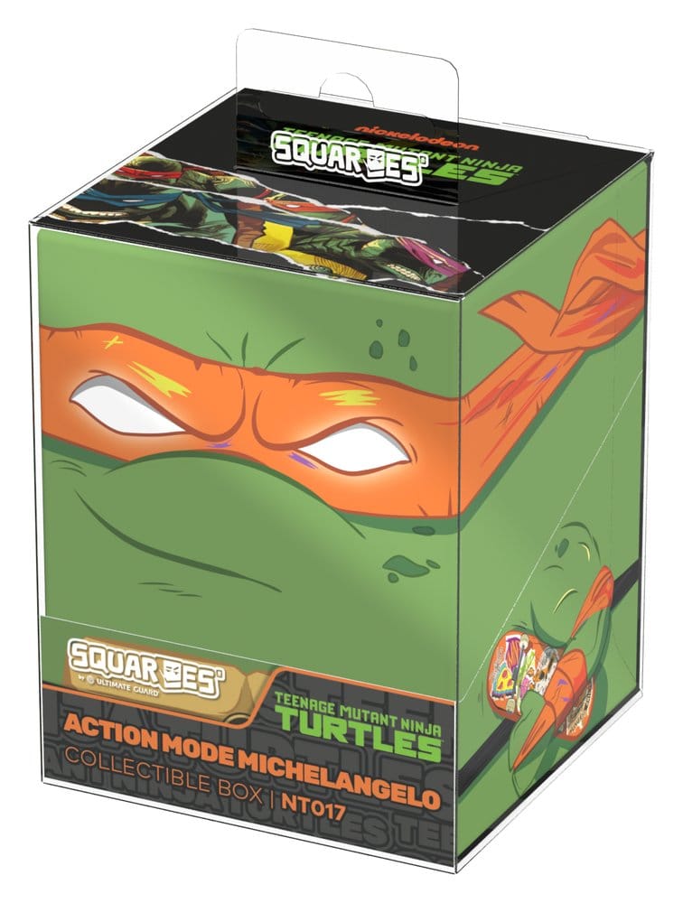 Squaroes NT017 Action Mode Michelangelo - Deck Box per Carte Collezionabili TMNT
