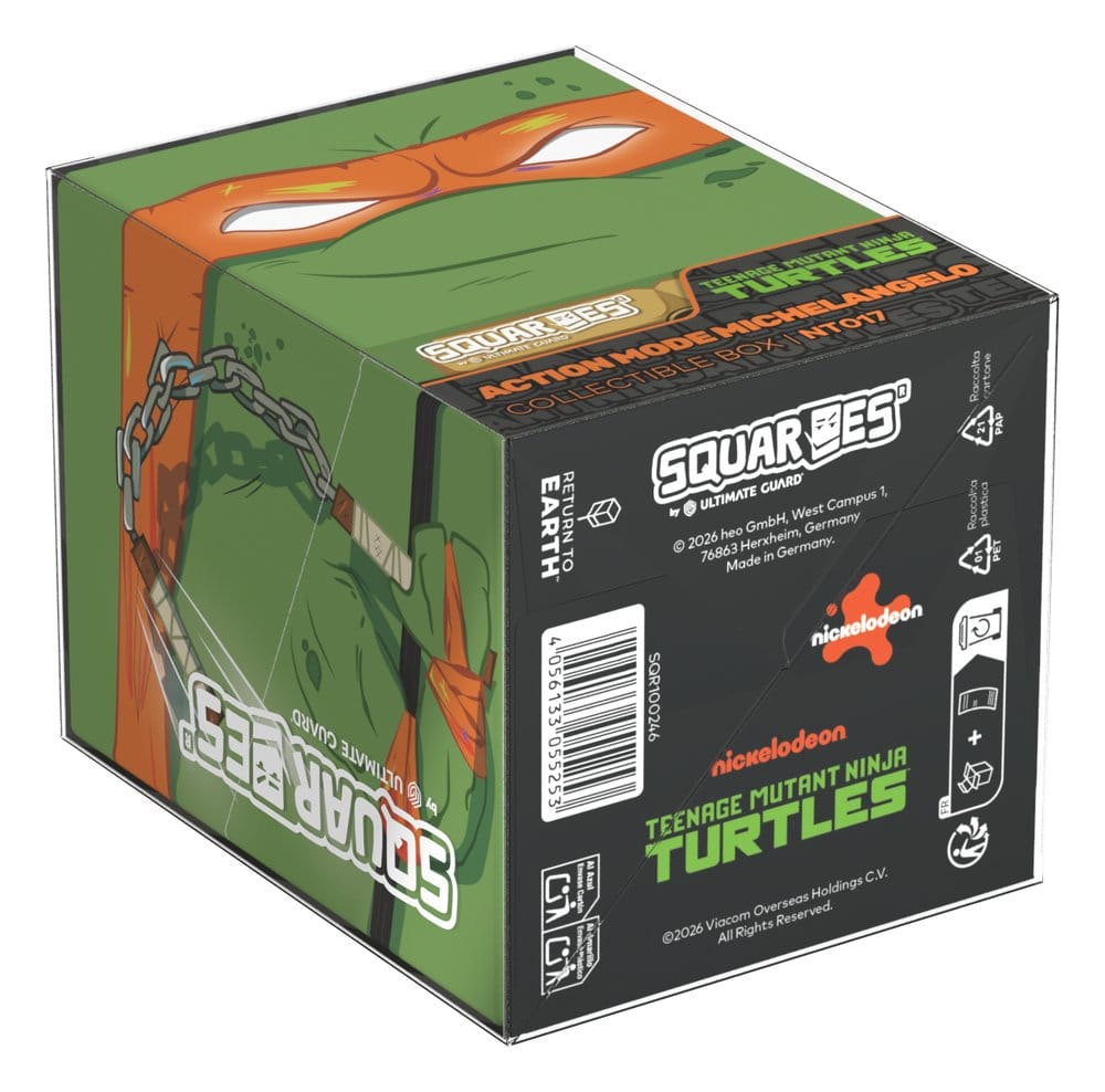 Squaroes NT017 Action Mode Michelangelo - Deck Box per Carte Collezionabili TMNT