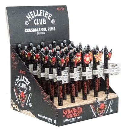 Stranger Things Penne Cancellabili Hellfire Club Display 30 Pezzi Pyramid International