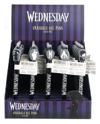 Wednesday Penna Cancellabile Gel Nera – Espositore da 30 Pezzi Pyramid International