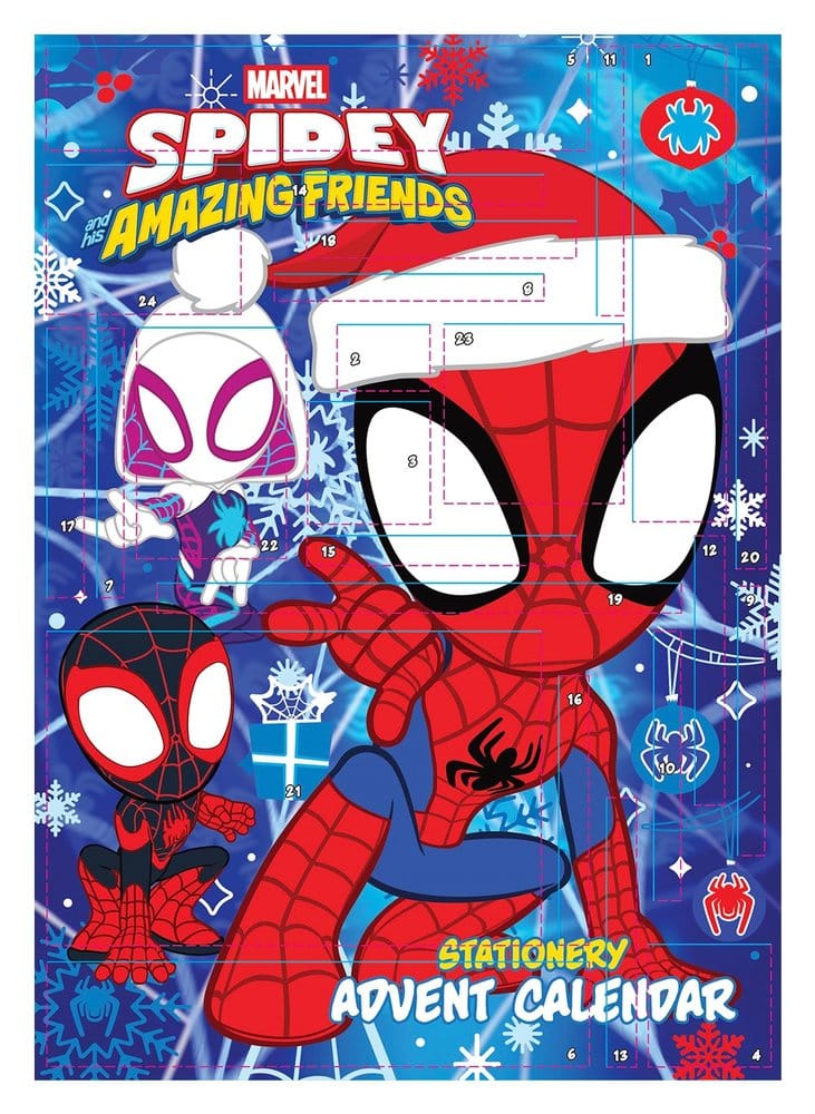 Calendario dell'Avvento Spider-Man: Spidey and Friends 2027, esposizione da 8 pezzi Pyramid International