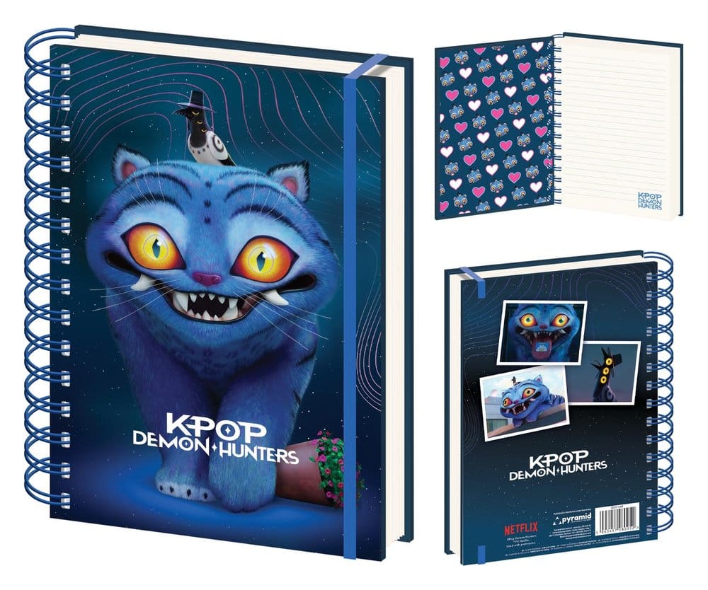 Quaderno KPop Demon Hunters A5 con Rilegatura a Spirale Derpy Tiger - Pyramid International