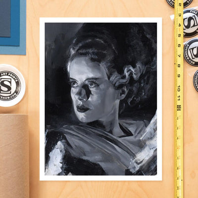 Bride of Frankenstein Stampa Fine Art di Chris Valentine - 41 x 31 cm, senza cornice