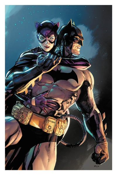 DC Comics Batman & Catwoman Stampa d'Arte 61x41 cm - Senza Cornice, Sideshow Collectibles