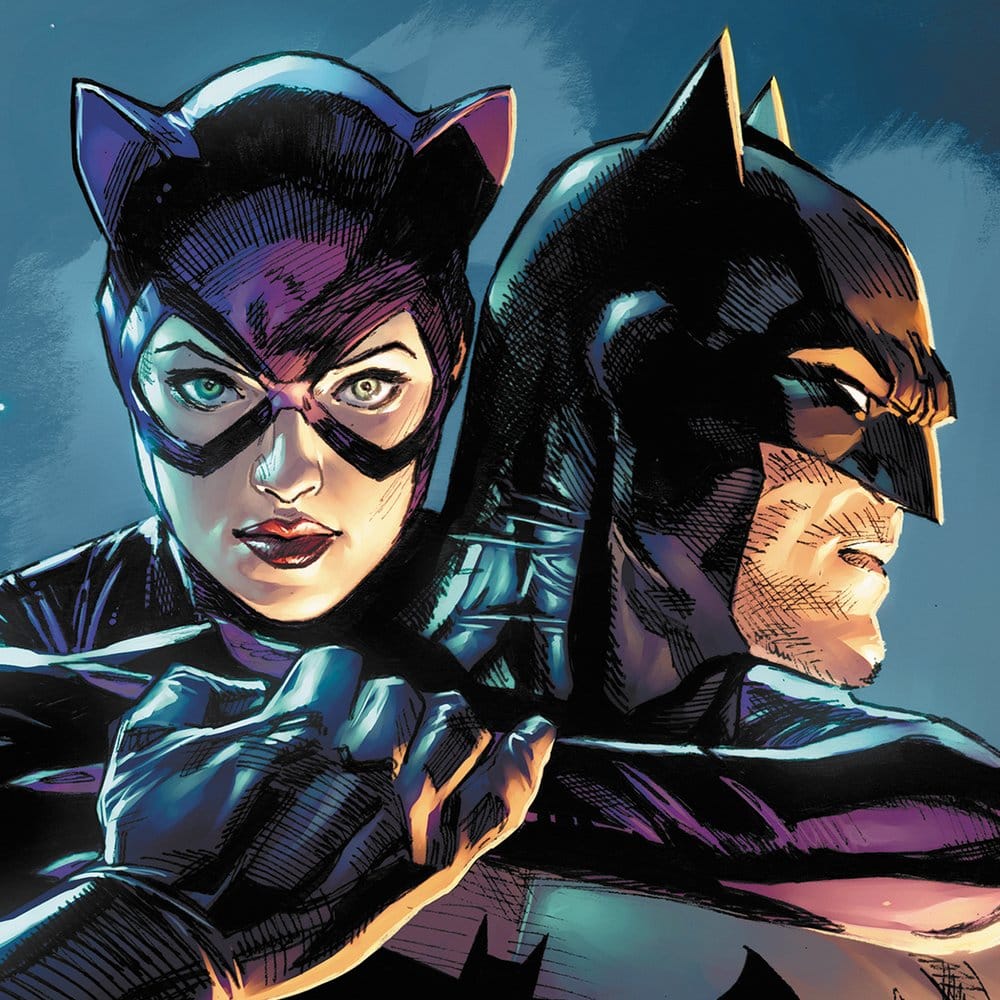 DC Comics Batman & Catwoman Stampa d'Arte 61x41 cm - Senza Cornice, Sideshow Collectibles