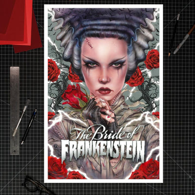 Bride of Frankenstein Afterlife Stampa d'Arte di Brian M. Viveros 61x41 cm - Sideshow Collectibles