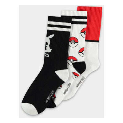 Pokémon Calzini 3-Pack Pikachu Pokeball Taglia 39-42 Difuzed