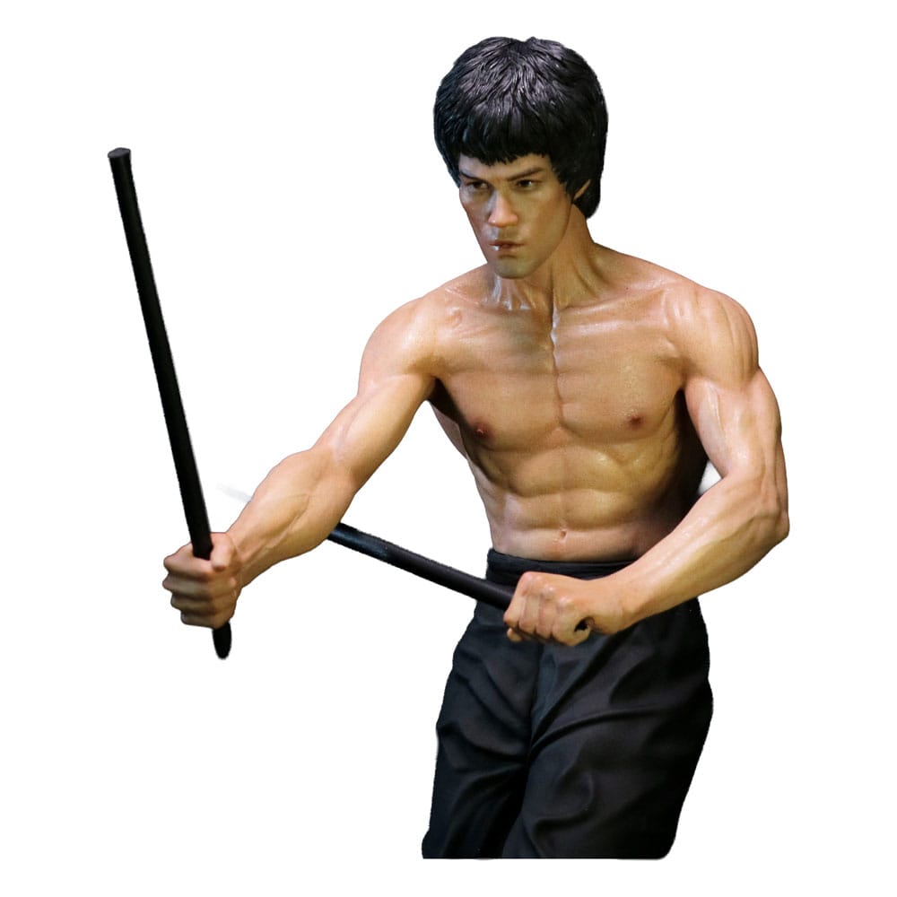 Enter the Dragon Statua 1/6 Bruce Lee Kali Sticks Fight Normal Basement Version 30 cm