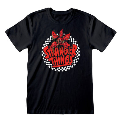 Stranger Things T-Shirt Checkered Circle Taglia L - Heroes Inc