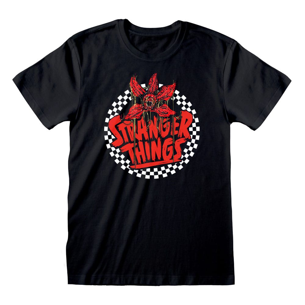 Stranger Things T-Shirt Checkered Circle Taglia S