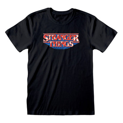 Stranger Things T-Shirt Retro Logo Taglia L - Heroes Inc