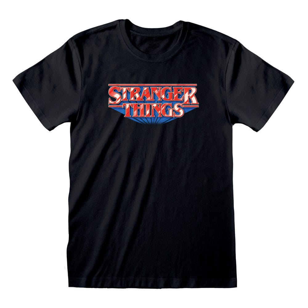 Stranger Things T-Shirt con Logo Retro, Taglia M