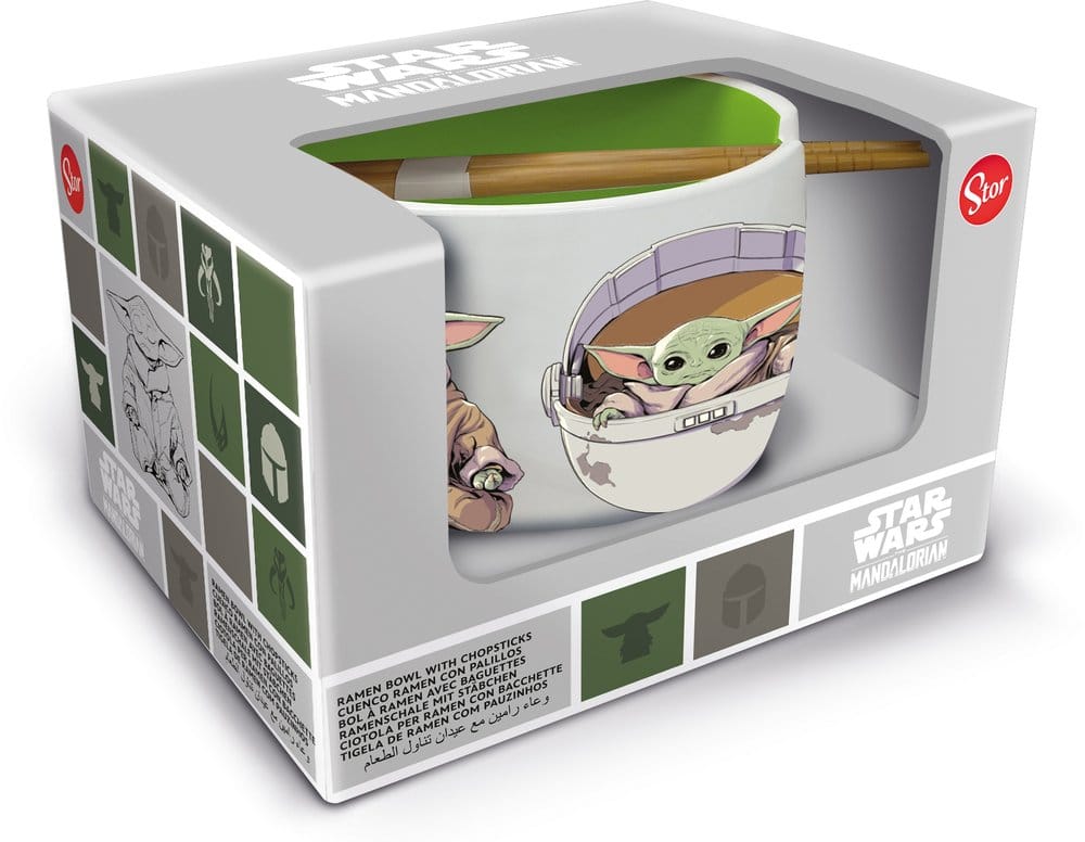Star Wars The Mandalorian Ciotola per Ramen con Bacchette Grogu - Stor