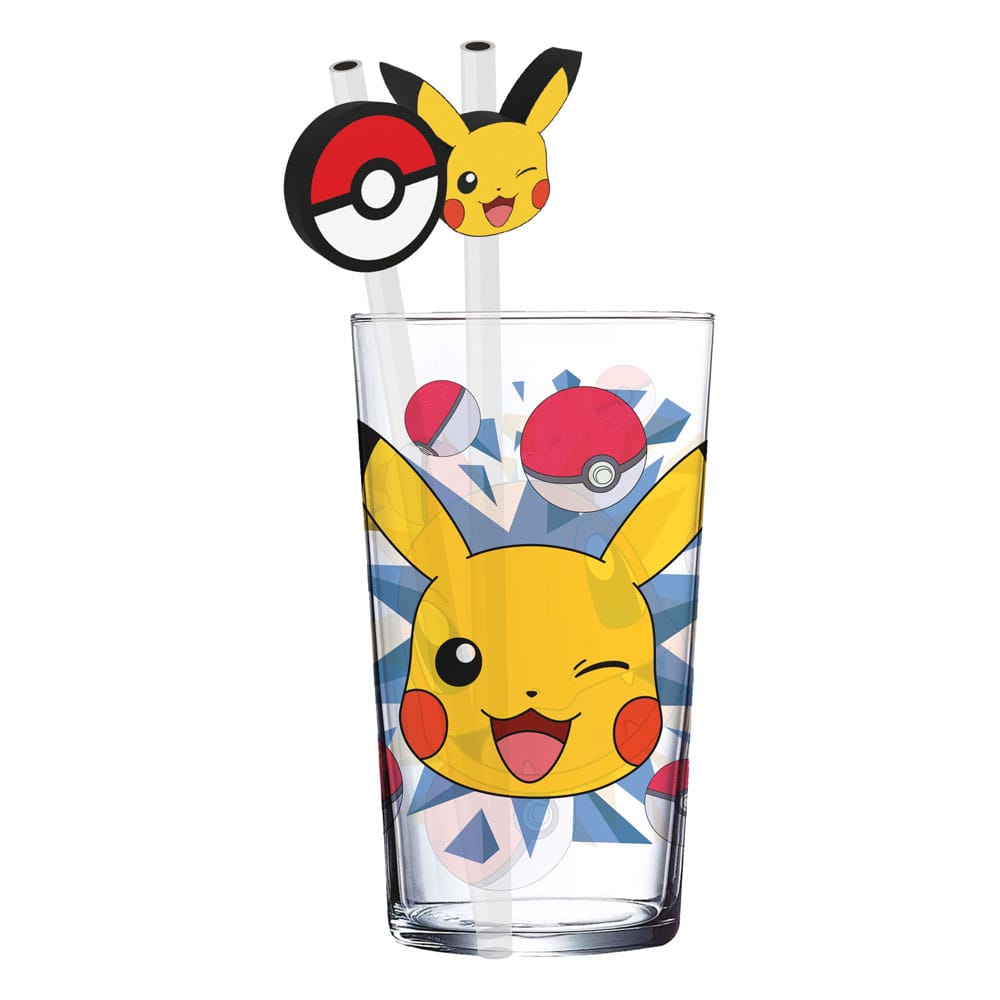 Pokémon Bicchiere in Vetro con Canucce Pikachu 485 ml - Stor