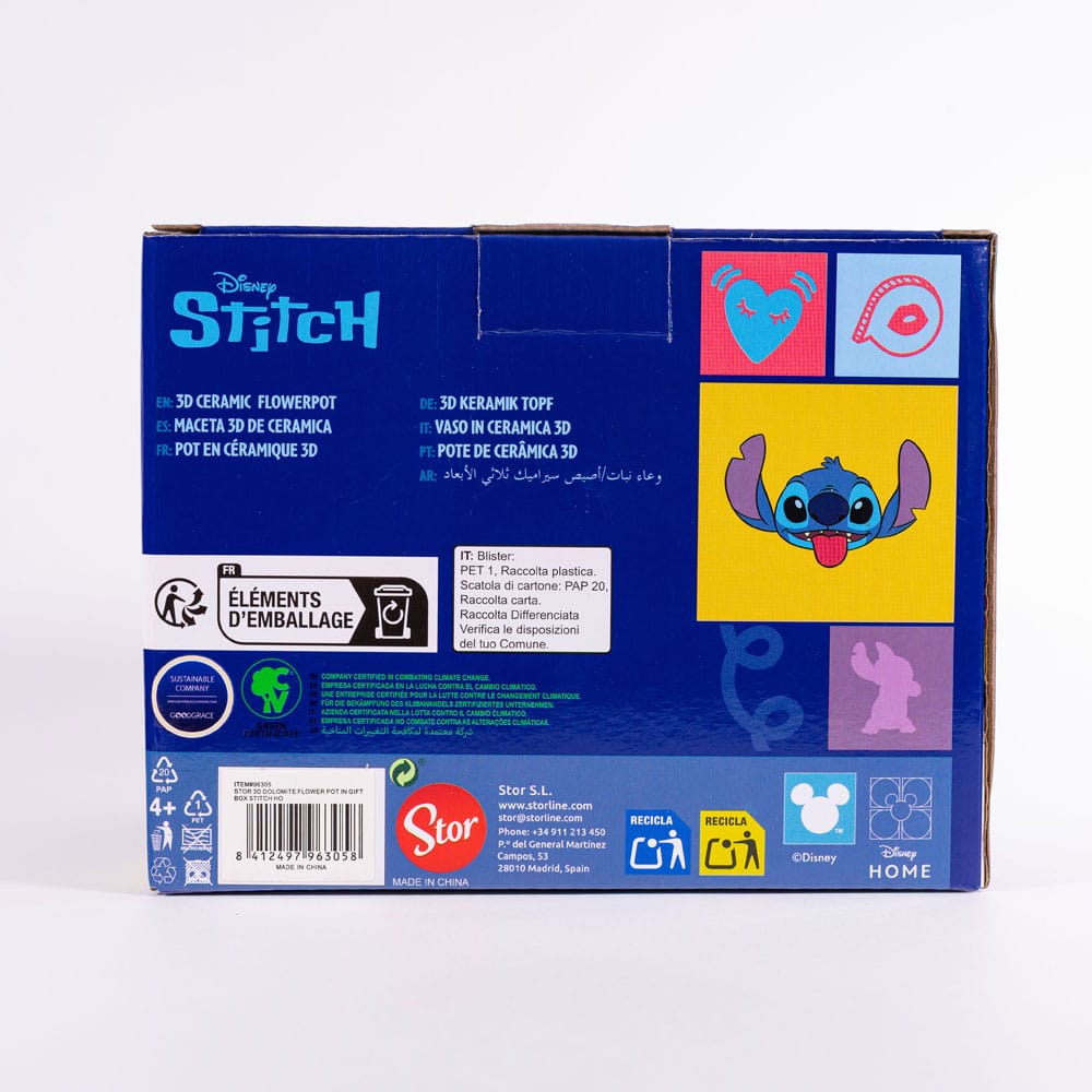 Lilo & Stitch Vaso Fiore 3D Stitch in Dolomite