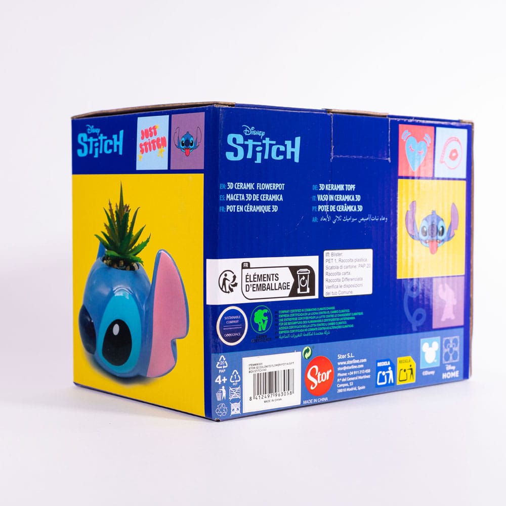 Lilo & Stitch Vaso Fiore 3D Stitch in Dolomite