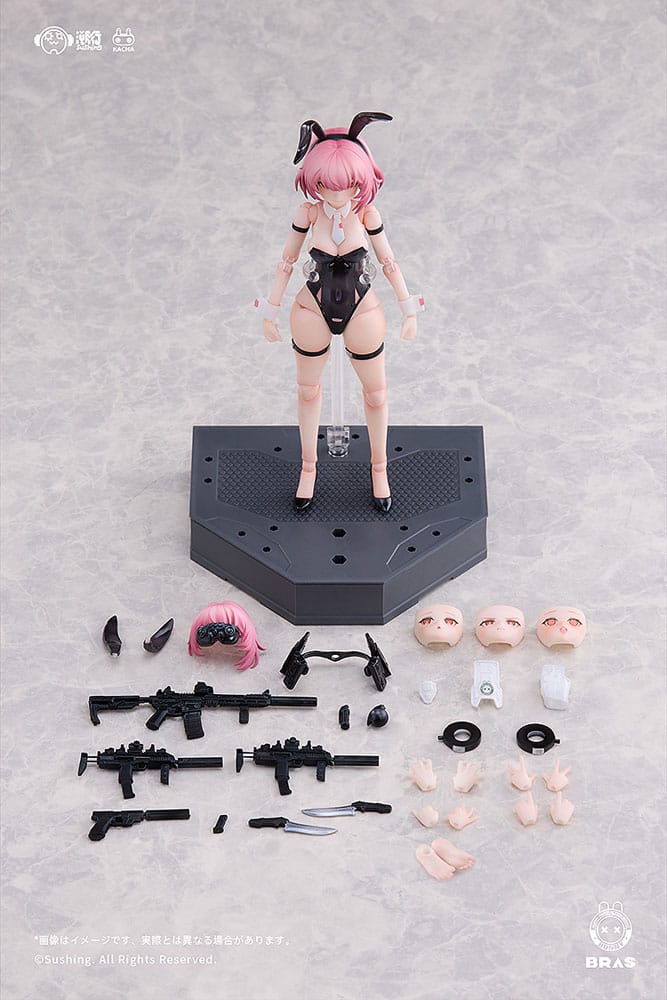 Action Figure Commando Belka Bunny Rapid Action Squad 1/12 Sushing 16 cm