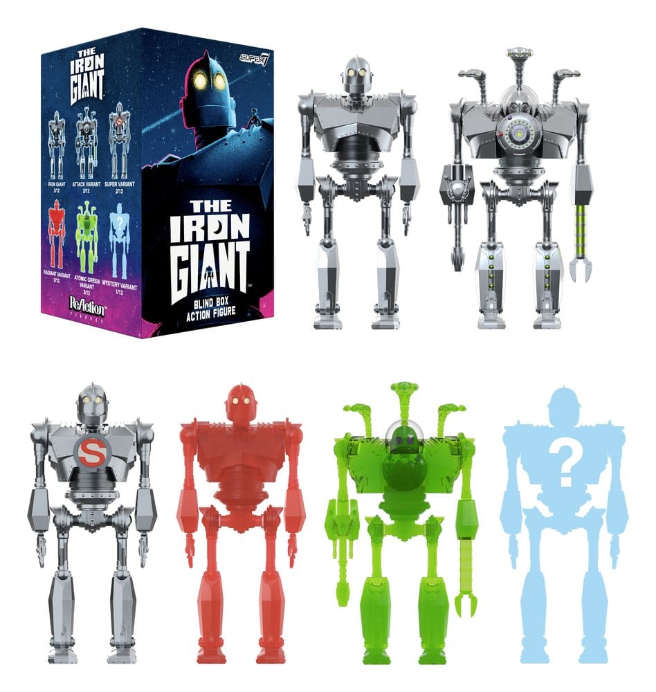 The Iron Giant Action Figure a sorpresa Wave 01, display da 12 pezzi - Super7