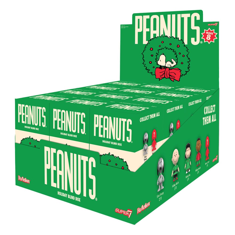 Peanuts ReAction Action Figure 10 cm Wave 08 Holiday Blind Box Display (12)