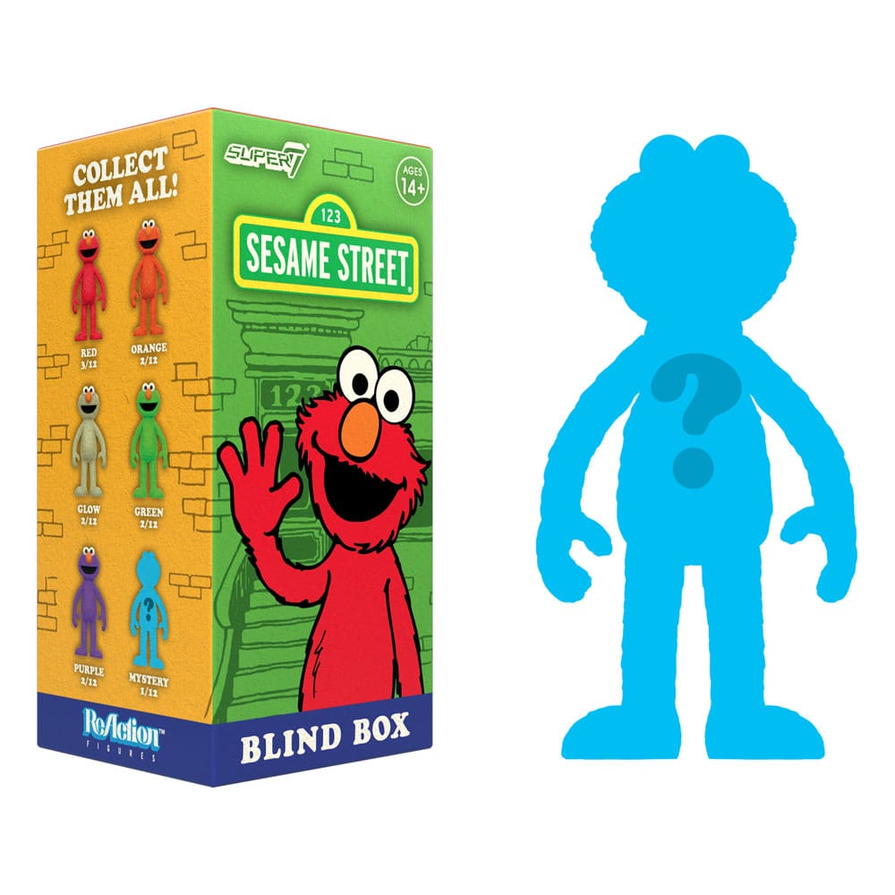 Sesame Street ReAction Action Figure 10 cm Wave 04 Elmo Blind Box Display (12)