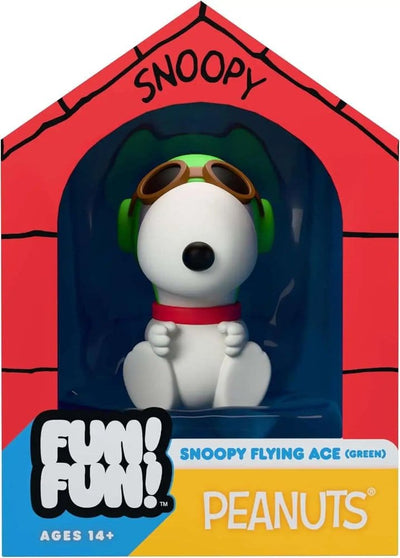 Snoopy Flying Ace Cappello Verde Mini Figure Vintage Peanuts Fun! Fun! Super7
