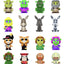 Shrek Fun! Fun! Mini Figures Wave 01 Blind Box Display (9) - Super7