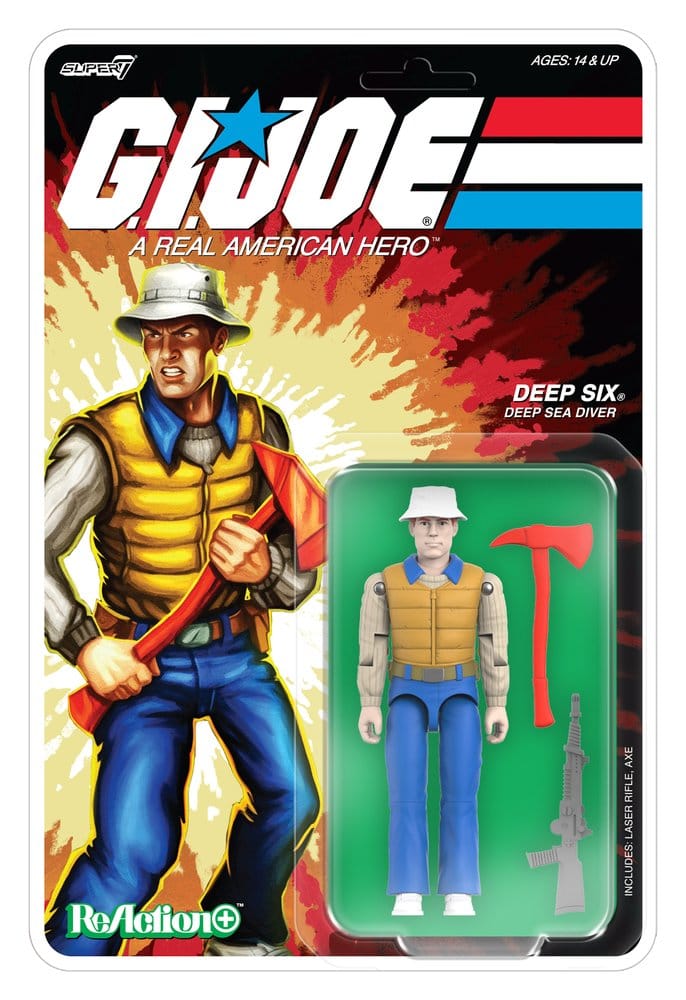 G.I. Joe ReAction+ Action Figure Wave 09 Deep Six di Super7