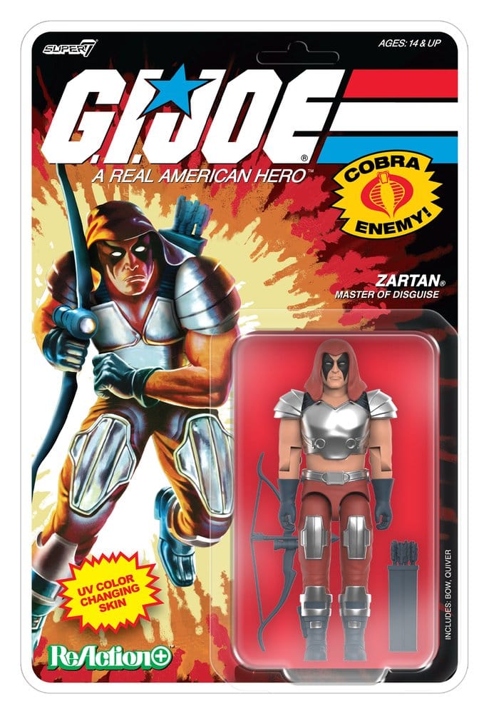 G.I. Joe ReAction+ Action Figure Wave 09 Zartan di Super7