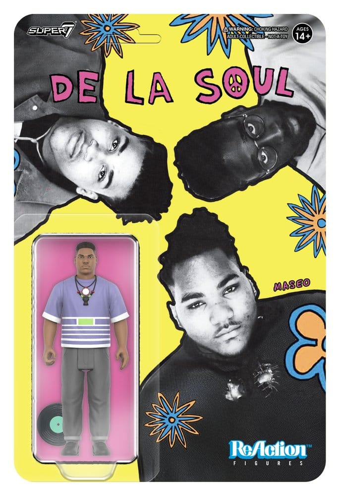 De La Soul Vincent "Maseo" Mason Action Figure ReAction Wave 01 Super7