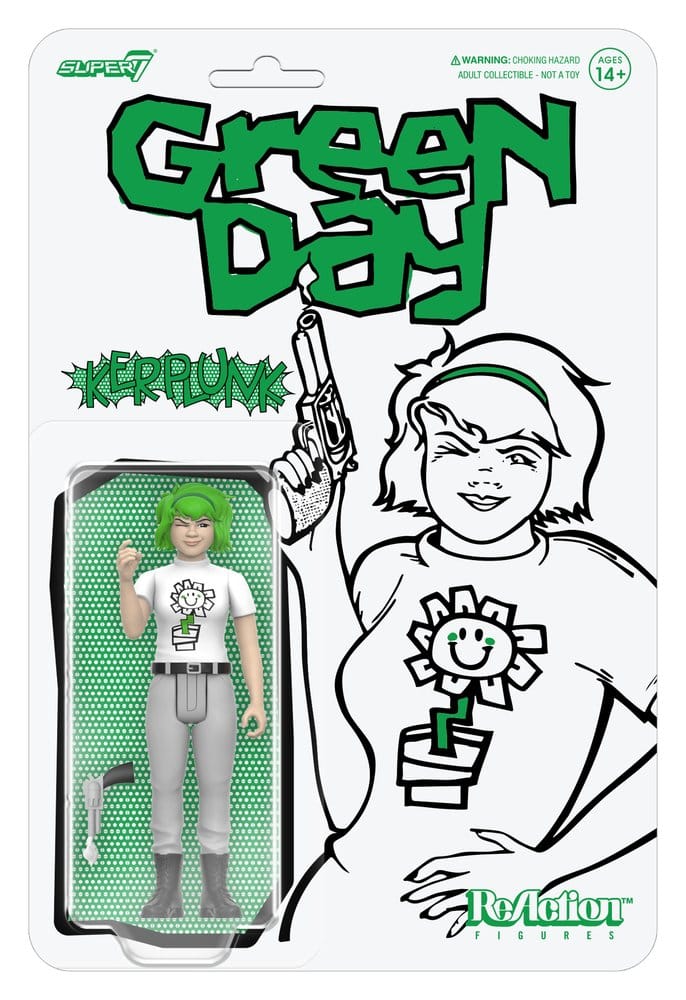 Green Day ReAction Action Figure Kerplunk Girl di Super7