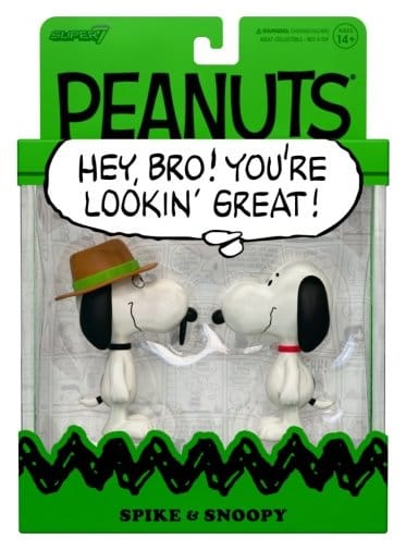 Peanuts ReAction Action Figure 2-Pack Snoopy e Spike 10 cm Super7