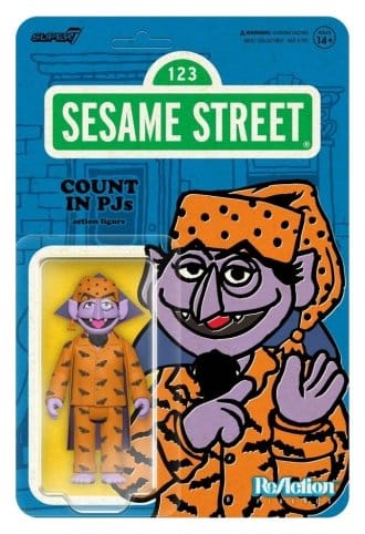 Sesame Street ReAction Action Figure Wave 06 - Conte Von Count (pigiama) 10 cm Super7