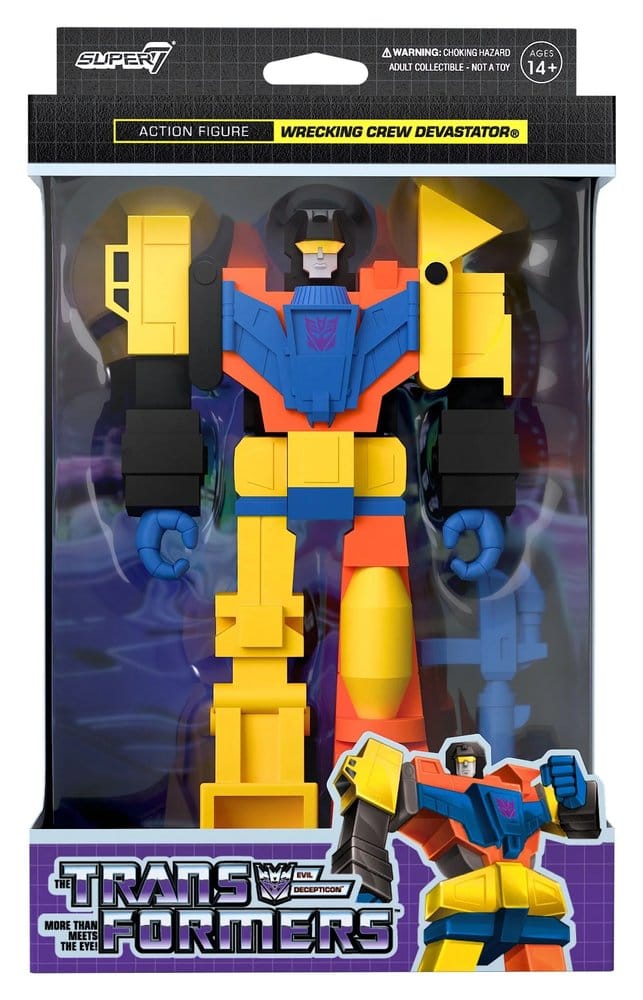 Transformers ReAction Action Figure Devastator 10 cm - Super7